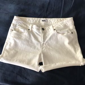 White Paige Denim shorts